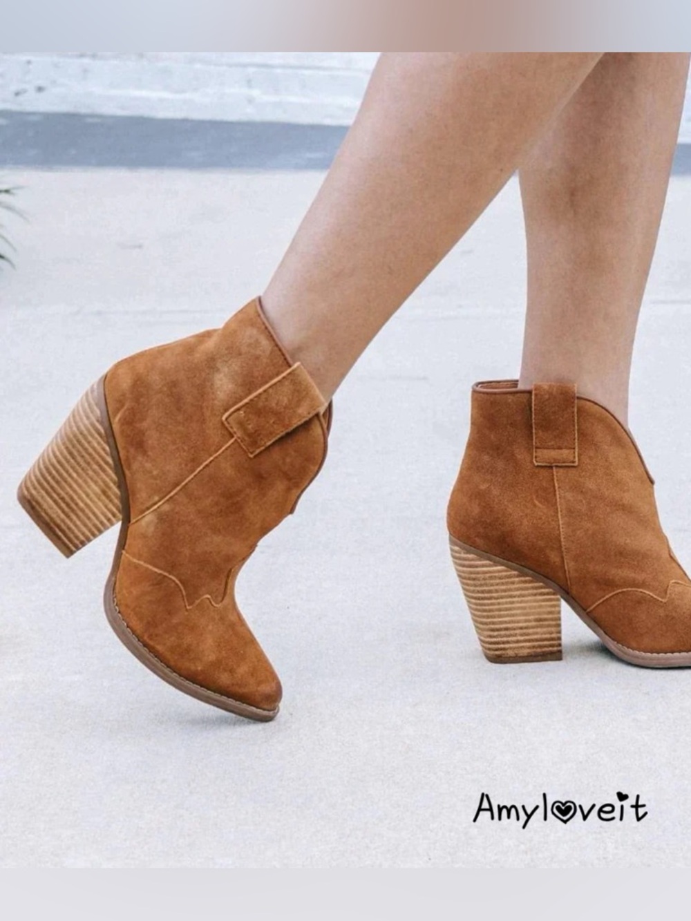 DINGO Flannie Whiskey Leather Bootie New #98